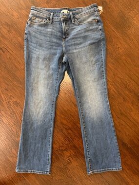 LC Lauren Conrad Bootcut Jeans in Mid Blue Wash-size 12 30 in inseam